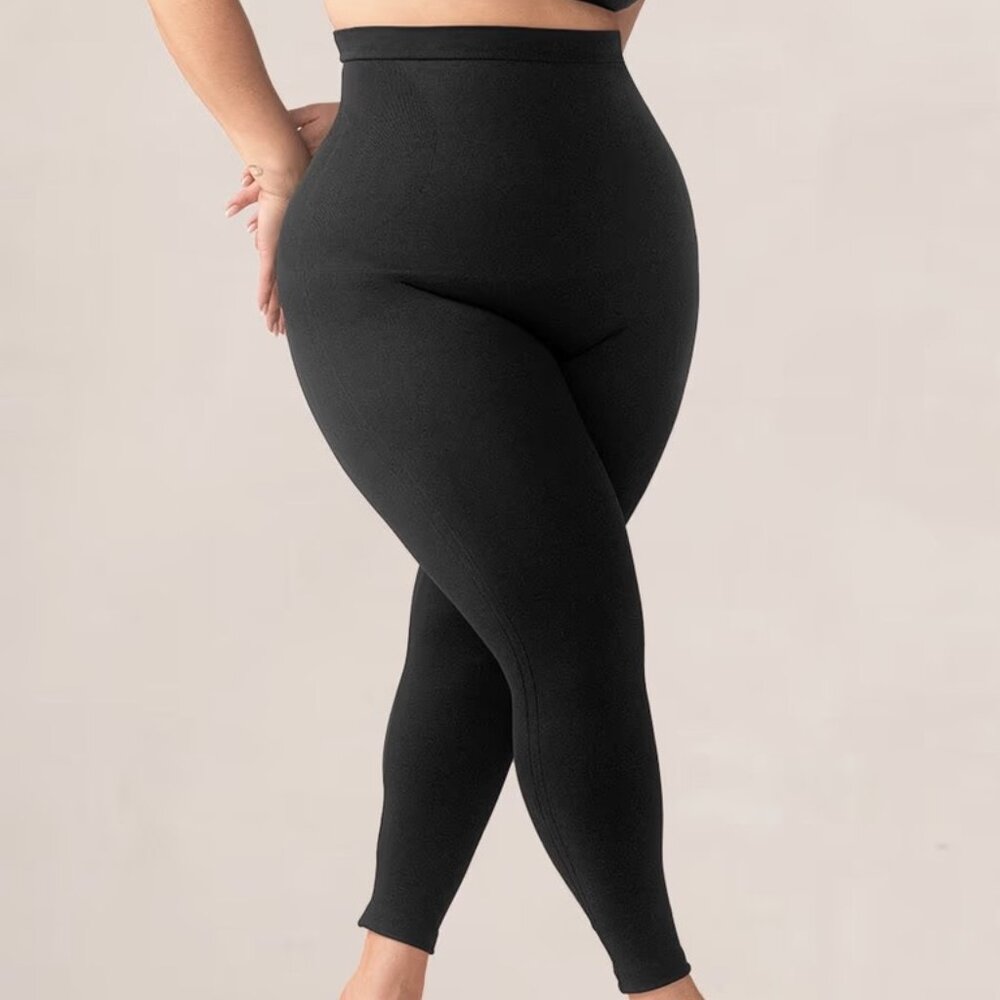 Empetua High Waisted Shaping Leggings size L Black Shapermint 42055 0547